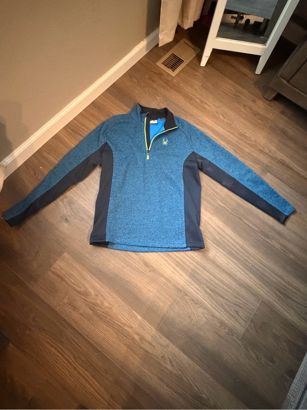 Spyder Men’s Blue Half-Zip Performance Pullover